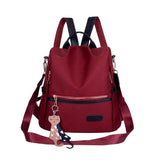 Female Backpack Classic Style Contrast Large Capacity Casual Shoulder Bag