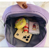 Nylon Mini Backpack Women Small Travel Bagpack Korea Style School Bag