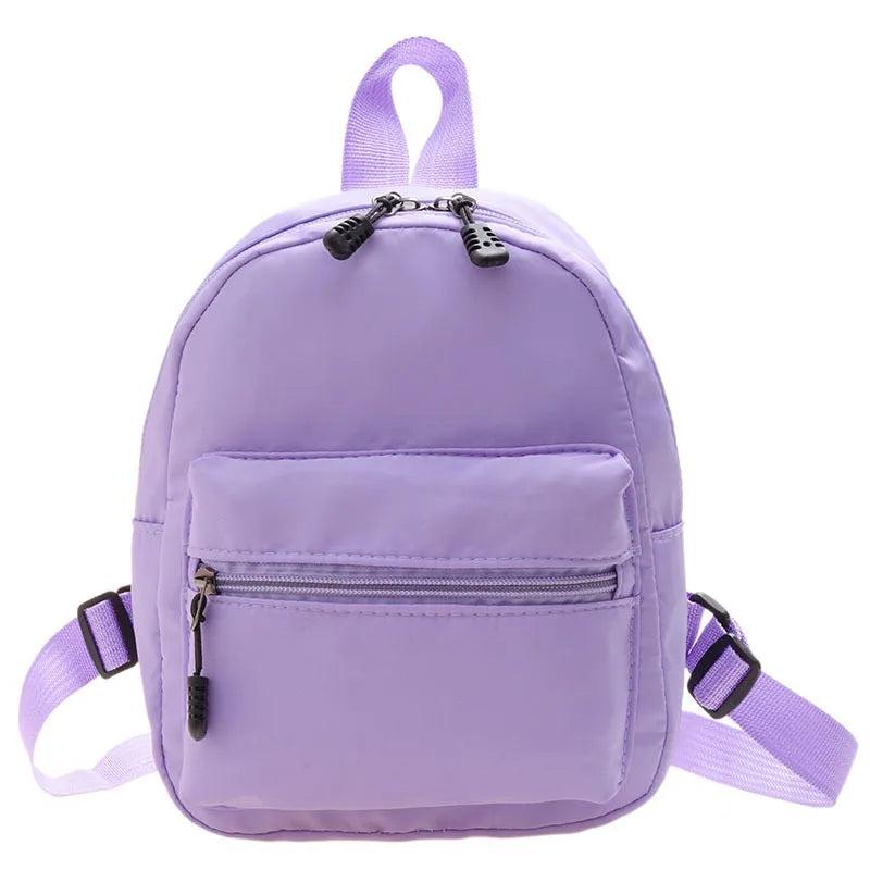 Nylon Mini Backpack Women Small Travel Bagpack Korea Style School Bag
