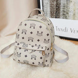 Women's Mini Backpack Famous Design PU Leather Waterproof Small Bookbag