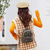 Women's Mini Backpack Famous Design PU Leather Waterproof Small Bookbag