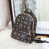 Women's Mini Backpack Famous Design PU Leather Waterproof Small Bookbag