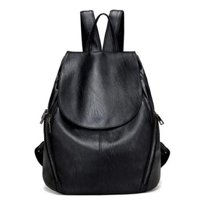 Soft Leather Backpack Casual Ladies Travel Bag