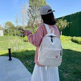 Large Capacity Women's School Backpack Nylon Rucksack