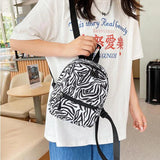 Mini Backpacks for Women Animal Printing Small Feminina School Bags