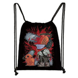 Chainsaw Man Backpack Denji Pochita Drawstring Bags Makima Power Manga