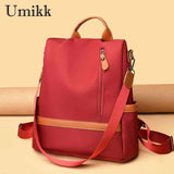 Women Nylon Shoulder Bag Waterproof Travel Rucksack