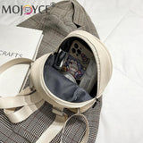 Vintage PU Leather Backpack Preppy Style School Bag