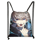 Jujutsu Kaisen Itadori Drawstring Bag Canvas Travel Shoes Holder Kids Gift