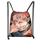 Jujutsu Kaisen Itadori Drawstring Bag Canvas Travel Shoes Holder Kids Gift