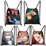 Jujutsu Kaisen Itadori Drawstring Bag Canvas Travel Shoes Holder Kids Gift