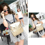 Women Owl Backpack School Leather Travel Shoulder Bag