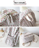 Small Fresh School Students Floral Casual Backpack