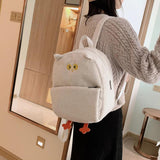 Plush Owl Backpack for Teen Girls - Cartoon School Bag