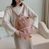 Plush Owl Backpack for Teen Girls - Cartoon School Bag