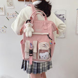 Women Lightweight Backpack Students Casual Daypack Large Capacity School Bag