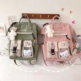 Women Lightweight Backpack Students Casual Daypack Large Capacity School Bag