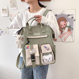 Girls Lightweight Backpack Students Casual Daypack Large Capacity School Bags