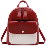 Women Leather Backpack Casual Travel Bagpack School Bags