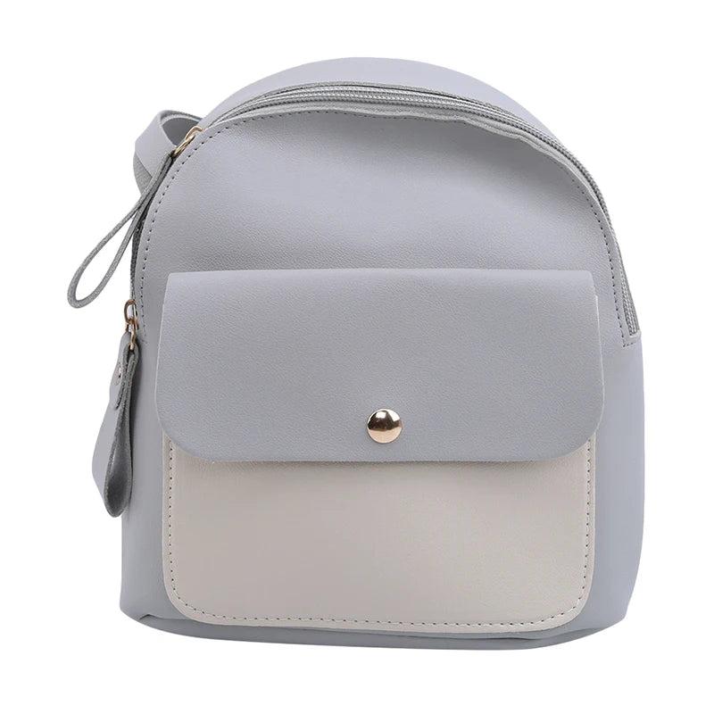 Women Leather Backpack Casual Travel Bagpack School Bags