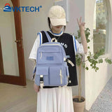 Canvas Backpack Large Capacity Student Hit Laptop Bag
