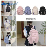 Canvas Backpack Large Capacity Student Hit Laptop Bag