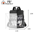 Retro Ethnic Backpack Women Student