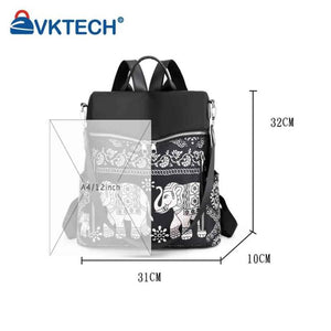 Vintage Ethnic Backpack for College Girl