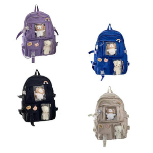 Adjustable Straps Backpack with Pockets for School