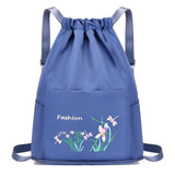 Women Embroidered Print Backpack Waterproof Bag