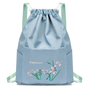 Women Embroidered Print Backpack Waterproof Bag