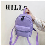 Nylon Mini Backpack Preppy Style School Travel Bags for Teen Girls