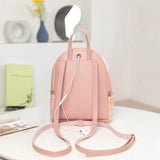 Soft Leather Women Small Backpack Shoulder Bag Mini Bagpack Mochila
