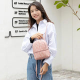 Soft Leather Women Small Backpack Shoulder Bag Mini Bagpack Mochila