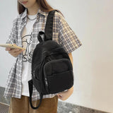 Canvas School Bag Small Shoulder Bag Solid Phone Bag