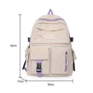 Canvas School Bag Small Shoulder Bag Solid Phone Bag