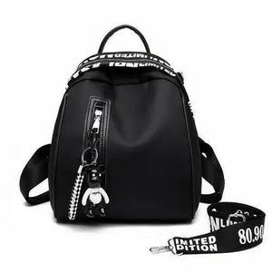 Women Nylon School Backpack Travel Rucksack Shoulder Bag Tote