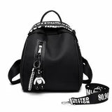 Women Nylon School Backpack Travel Rucksack Shoulder Bag Tote