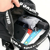 Women Nylon School Backpack Travel Rucksack Shoulder Bag Tote