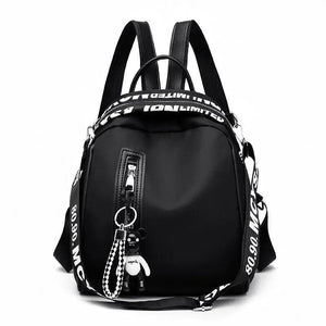 Women Nylon School Backpack Travel Rucksack Shoulder Bag Tote
