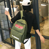 Canvas Backpack For Lady Teenager Girls School Bookbag Travel Rucksack