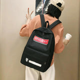 Canvas Backpack For Lady Teenager Girls School Bookbag Travel Rucksack