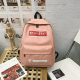 Canvas Backpack For Lady Teenager Girls School Bookbag Travel Rucksack