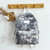 Tie Dye Nylon Women Backpack School Bag