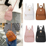 Lingge Embroidery Shoulder Bag Mini Backpack Women Multi-Function Phone Pouch