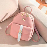 Women's Mini Backpack PU Leather Backpack School Bags for Girls
