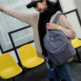 Corduroy Backpack Women School Travel Shoulder Bags