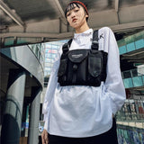 Unisex Streetwear Vest Bag Waistcoat Pack Hip Hop Style