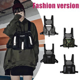 Unisex Streetwear Vest Bag Waistcoat Pack Hip Hop Style