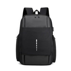Men Business Waterproof Backpacks USB Charging 15.6 Laptop Travel Bags